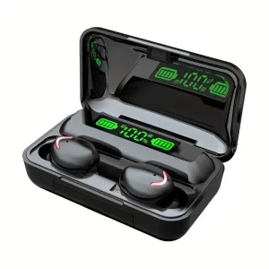 TWS Wireless 5.3 Earphone In-Ear Earbuds Digital Display Charging Compartment Binaural Earphones - Black