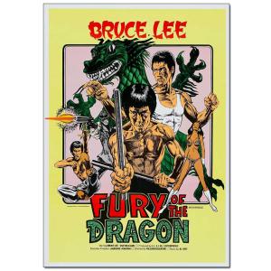 Fury of the Dragon - Bruce Lee Movie Poster | Official Art Print A3 A4