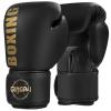GINGPAI Boxing Gloves | 6oz Black & Gold
