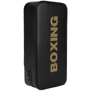 GINGPAI Thai Kick Pad – Single Strike Shield (x1) | Black & Gold